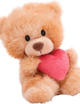 Nici Kuscheltier Bär hellbraun mit Herz 18 cm schlenkernd