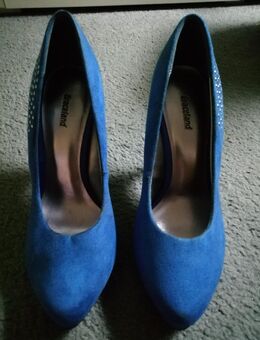 Pumps/High Heels, Gr. 38, blau, neu - Berlin Charlottenburg-Wilmersdorf