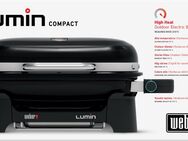 Weber Elektro-Standgrill Lumin Compact, 2200 W, Anbraten, Räuchern, Dämpfen oder Auftauen