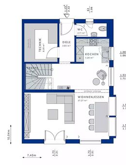Doppelhaushälfte? Jetzt die Kosten teilen in der modernen DHH von Bien Zenker inkl. Baugrundstück!! - Hargesheim