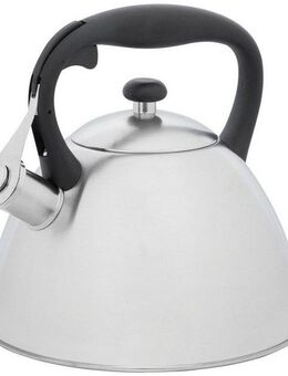 RESTO Kitchenware Wasserkessel Gemini, Flötenkessel 3 l mit wärmespeicherndem Boden im Geschenkkarton, Edelstahl (1-tlg), mit ergonomischem, wärmeableitenden Bakelit-Griff