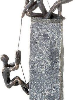 Casablanca by Gilde Dekofigur Skulptur Assistance (1 St), Dekoobjekt, Höhe 43 cm, mit Spruchanhänger, Wohnzimmer