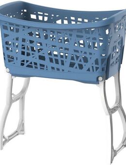 Bischof Bama Wäschekorb, mit Standteilen, Tragegriffen, ergonomische Form