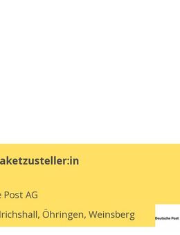 Post- und Paketzusteller:in - Bad Friedrichshall