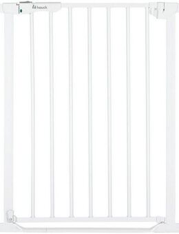 Hauck Türschutzgitter Clear Step Autoclose 2, White, auch als Treppenschutzgitter verwendbar, 75-80, flacher Durchgang