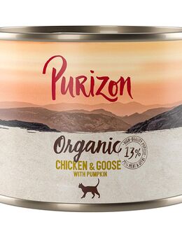 Sparpakete Purizon Organic 12 x 200 g - Huhn und Gans mit Kürbis