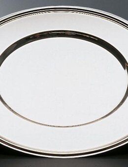 APS Platzteller, Edelstahl, Ø 33 cm, mit Fadendekor
