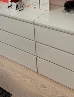 3x Malm Kommode Ikea Hochglanz weiß - München Bogenhausen
