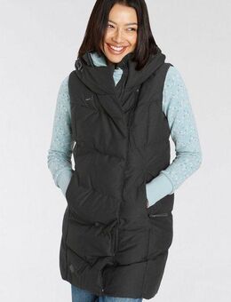 Ragwear Steppweste PAVLINNA VEST O mit gefütterter Kapuze, wasserdichtes und atmungsaktives Material