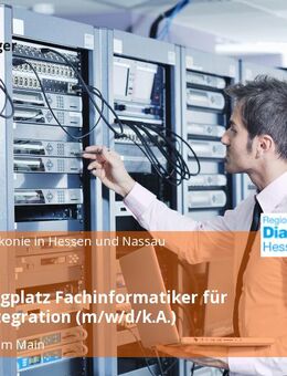 Ausbildungplatz Fachinformatiker für Systemintegration (m/w/d/k.A.) - Frankfurt (Main)