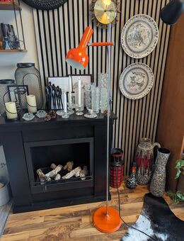 Stehlampe Leseleuchte 60er Space age Vintage Mid century, orange - Ginsheim-Gustavsburg