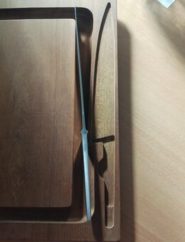 MASSIV TEAK HOLZ SCHNEIDEBRETT MESSER AS rostfrei DÄNEMARK VINTAGE 60er 70er - Lorch (Baden-Württemberg)