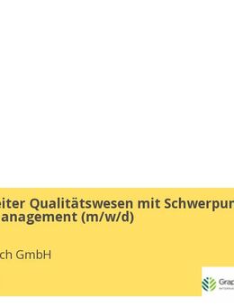 Sachbearbeiter Qualitätswesen mit Schwerpunkt Qualitätsmanagement (m/w/d) - Barleben