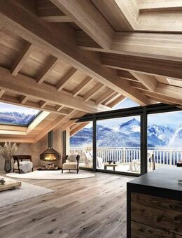 Rarität - Einzigartiges Penthouse mit hohen Decken, Bergpanorama und zwei Balkonen in Innenstadt - Garmisch-Partenkirchen