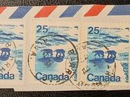 5 Briefmarken Kanada (auf Träger), 1972 - 1976, gestempelt - Leverkusen