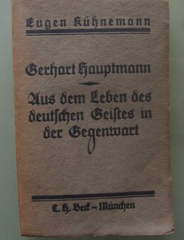 Kühnemann: Gerhart Hauptmann. Aus dem Leben des deutschen Geistes in der Gegenwart (1922) - Münster