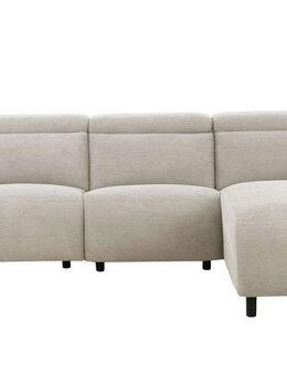 Home affaire Ecksofa SKAANE Struktur, L-Form, 274 cm, manuelle u. elektrische Funktion, Kopfteilverstellung, Relax-und Liegefunktion, Federkernpolsterung