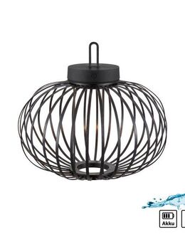 JUST LIGHT Pendelleuchte AKUBA, Dimmfunktion, LED fest integriert, Warmweiß, Akkuleuchte
