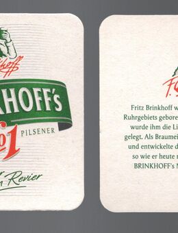 "Brinkhoff's Nr. 1" Ein Bier wie sein Revier - Bierdeckel Bierfilz Coaster - Nürnberg