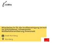 Mitarbeiter/in für die Straßenreinigung (m/w/d) im Schichtdienst, Schwerpunkt Müllbehälterentleerung Innenstadt - Nürnberg