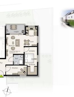 Modernes, barrierefreies Wohnen 3 Zimmer mit 71qm- Komfort in jedem Lebensabschnitt - Weil (Schönbuch)