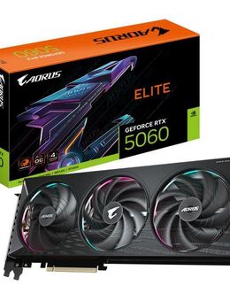 Gigabyte AORUS GeForce RTX 5060 ELITE 8G Grafikkarte - 8GB GDDR7, 128bit, PCI-E Grafikkarte