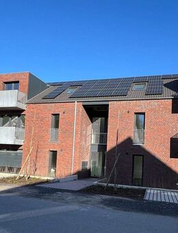 Helle, moderne 3 Zimmer Erdgeschosswohnung (Glasfaser, Terrasse, Wallbox, Wärmepumpe) im Rosendorf - Lüdinghausen