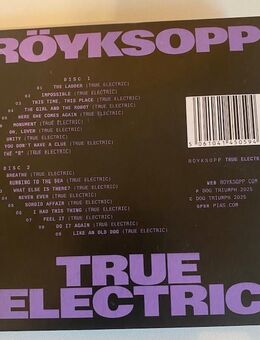 Röyksopp "True Electric" 2CD Softpack Album 2025 - Herne