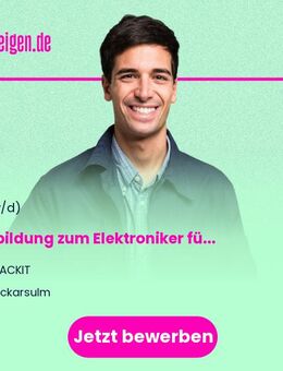 Ausbildung zum Elektroniker für Betriebstechnik 2026 (m/w/d) - Neckarsulm