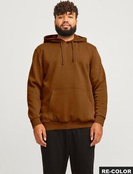 Jack & Jones PlusSize Kapuzensweatshirt JJEBRADLEY SWEAT HOOD NOOS PLS mit Rippbündchen