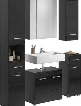 INOSIGN Badmöbel-Set Malmö, 5 teilig, inklusive LED Beleuchtung, bestehend aus:, (Set, 5-St), Badmöbel, 5-tlg
