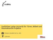 Fachlicher Leiter (m/w/d) für Türen, Möbel und Raumakustik-Projekte - Sohren