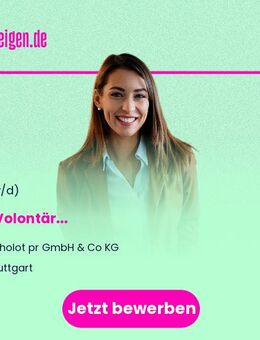 PR-Volontär (m/w/d) - Stuttgart