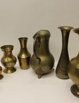 7 Messingvasen Tischvase Vase Messing Blumenvase Dekoration Sammler - Eitorf