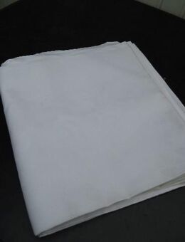 Tischdecken 310 cm 8,- , 2 Tischtücher 140+150 cm zus. 5,- weiß Baumwolle Damast Vintage - Flensburg