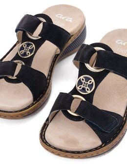 Ara HAWAII Pantolette, Keilabsatz, Sommerschuh, Schlappen mit Klett