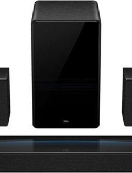 TCL Q85HE 7.1.4 Dolby Atmos und Ray Danz Soundbar 7.1.4 (A2DP Bluetooth, AVRCP Bluetooth, Bluetooth, WLAN (WiFi), 860 W, AI Sonic, 820 Watt, Airplay, HDMI, Bluetooth, Wandhalterung, Subwoofer)