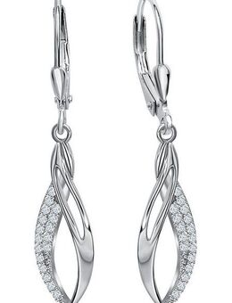 Firetti Paar Ohrhänger Schmuck Geschenk Silber 925 Ohrschmuck Patentbrisur Tropfen, mit Zirkonia (synth)