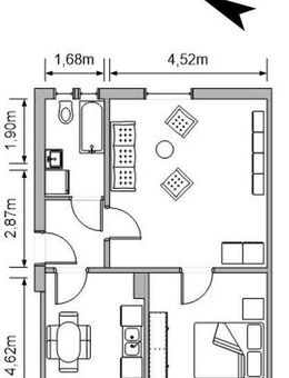schöne 2-Raumwohnung - Lichtenstein (Sachsen)