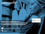 Referent*in Skillslab und Curriculumsentwicklung (m/w/d) im Studiendekanat de Medizinischen Fakultät - Bonn