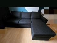 Sofa Couch Schlafsofa L- Sofa ausziehbar mit Stauraum grau 2,25m x 1,62m - Pfronten