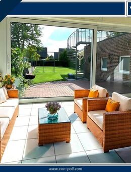 Gepflegte 4-Zimmer-Erdgeschosswohnung mit Garten, Garage und Einbauküche zu vermieten. - Raesfeld