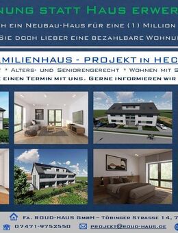 -- Wohnung statt Haus erwerben ! -- - Hechingen