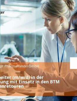 Sachbearbeiter (m/w/d) in der QM-Abteilung mit Einsatz in den BTM und Kundenretouren - München