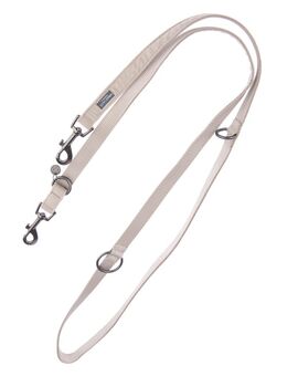 Nomad Tales Blush Hundeleine, taupe - 200 cm lang, 20 mm breit