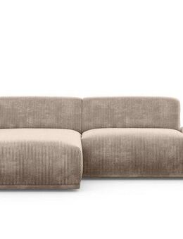 TRENDMANUFAKTUR Ecksofa Braga, mit hochwertigem Kaltschaum, L-Form, in Cord erhältlich, modernes Sofa, Couch mit hohem Sitzkomfort, 275/72/160 cm (B/H/T)