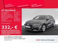 Audi A3, Sportback 40 TFSI e S line, Jahr 2022 - München