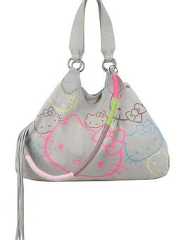 Fritzi aus Preußen Schultertasche Izzy Medium Limited Head Flocked, mit tollen Hello Kitty-Prints