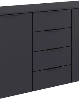 rauch Kombikommode Sideboard Schubladenkommode AGORDO mit Dekor- oder Hochglanzfront (in zwei Griff-Farben, Breite 120 cm inkl. Soft-Close-Funktion), vier große Schubladen, mit insgesamt 4 Einlegeböden MADE IN GERMANY