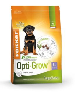 Fokker Puppy/Junior Large Opti-Grow Hundefutter - 13 kg